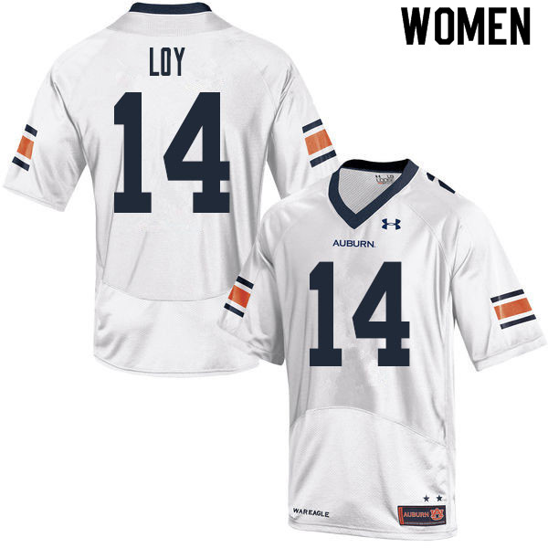 Women's Auburn Tigers #14 Grant Loy White 2020 College Stitched Football Jersey